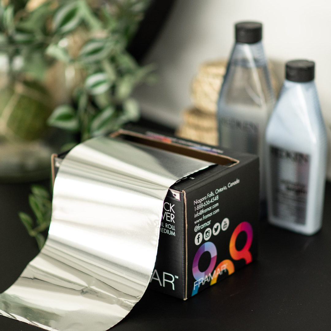 Framar Large Roll Silver folija 487,68 m – srednje težine, u kutiji s oštricom